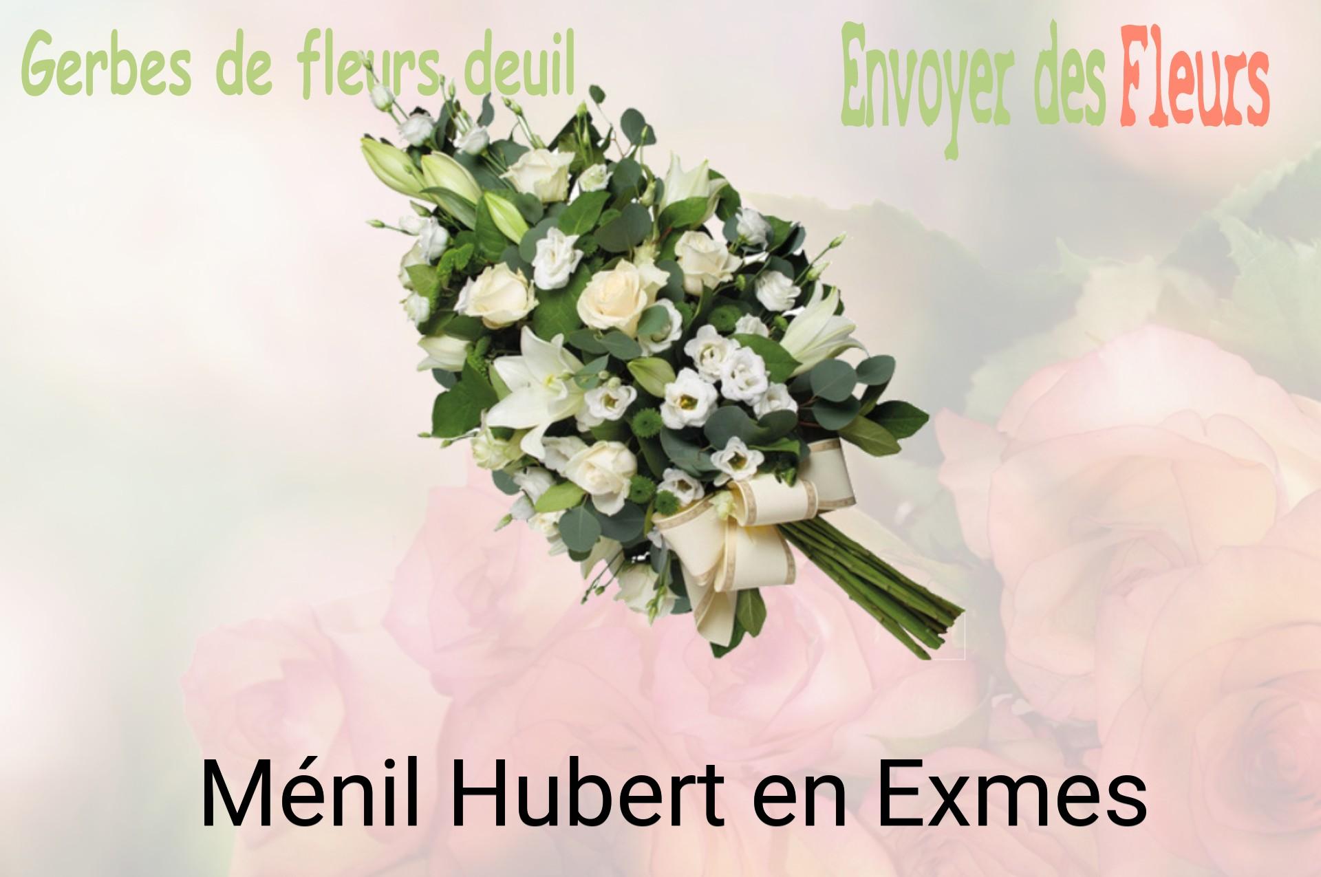 Gerbe de fleurs de deuil livrée à Ménil-Hubert-en-Exmes